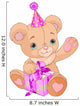 Teddy Bear Holding Gift