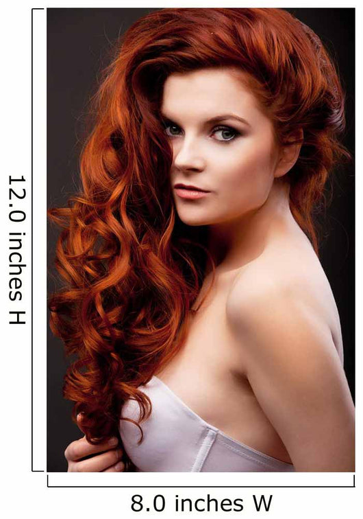 Beautiful Woman with Curly