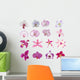 Pink Orchid Flowers Wall Decal