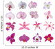 Pink Orchid Flowers Wall Decal