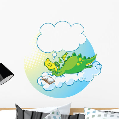 Dragon Dreamer Wall Mural shown on a wall