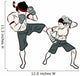 hand drawn Thai martial arts and muay thai boran Wall Decal