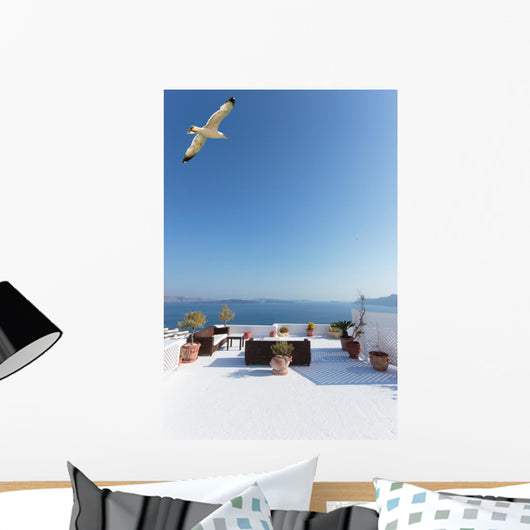 Santorini Balconny with Sea