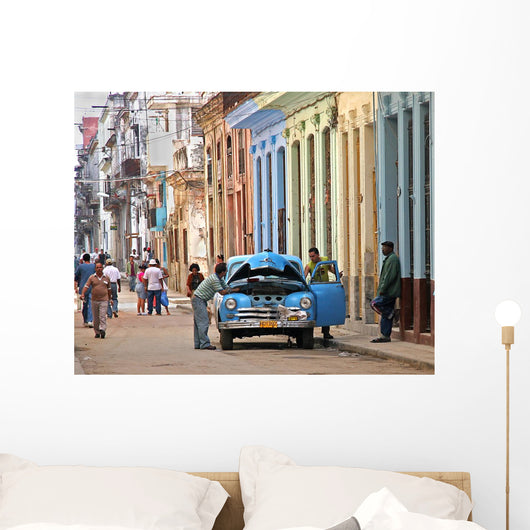 Stalled in Havana Wall Mural