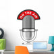 Retro Microphone On The Air Wall Decal