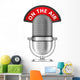 Retro Microphone On The Air Wall Decal