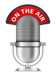 Retro Microphone On The Air Wall Decal