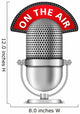 Retro Microphone On The Air Wall Decal