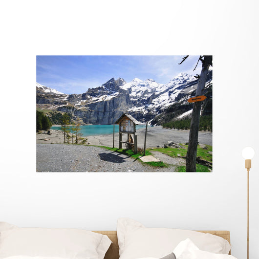 Oeschinensee Blue Lake Wall Mural