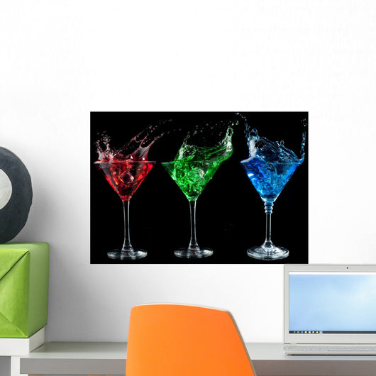 Alcoholic Cocktails Set Red