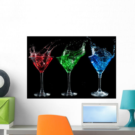 Alcoholic Cocktails Set Red