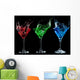 Alcoholic Cocktails Set Red