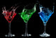 Alcoholic Cocktails Set Red