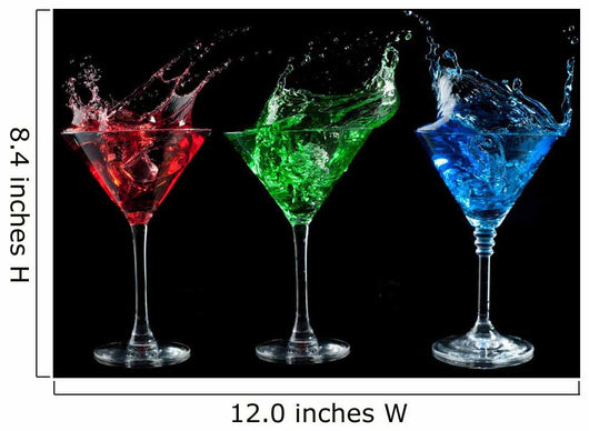 Alcoholic Cocktails Set Red