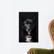 Portrait Black Dog Wall Mural