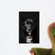 Portrait of a Black Dog Wall Mural
