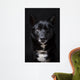 Portrait of a Black Dog Wall Mural