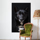Portrait of a Black Dog Wall Mural