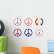 Patriotic Peace Signs Wall Decal