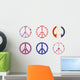 Patriotic Peace Signs Wall Decal