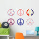 Patriotic Peace Signs Wall Decal