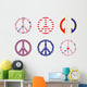 Patriotic Peace Signs Wall Decal