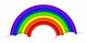 cloudy rainbow Wall Decal