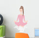 Woman Yoga Meditation Wall Decal