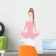 Woman Yoga Meditation Wall Decal