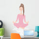 Woman Yoga Meditation Wall Decal