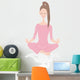 Woman Yoga Meditation Wall Decal