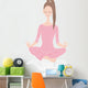 Woman Yoga Meditation Wall Decal