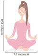 Woman Yoga Meditation Wall Decal