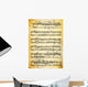 Vintage dirty music sheet and paper texture Wall Mural