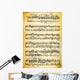 Vintage dirty music sheet and paper texture Wall Mural