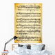 Vintage dirty music sheet and paper texture Wall Mural