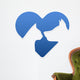 Cat and dog heart sign Wall Decal
