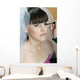 Makeup Artist Applying Eyelashes Wall Mural