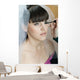 Makeup Artist Applying Eyelashes Wall Mural