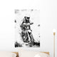 Motocross B W Oil Wall Decal