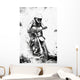 Motocross B W Oil Wall Decal