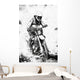 Motocross B W Oil Wall Decal