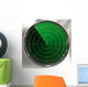 Vintage radar display Wall Mural