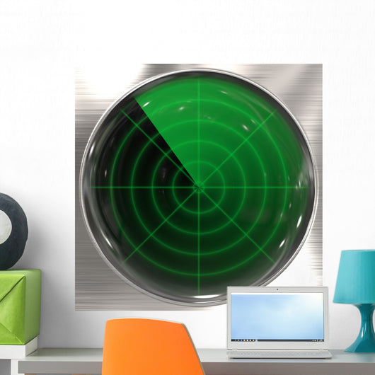 Vintage radar display Wall Mural