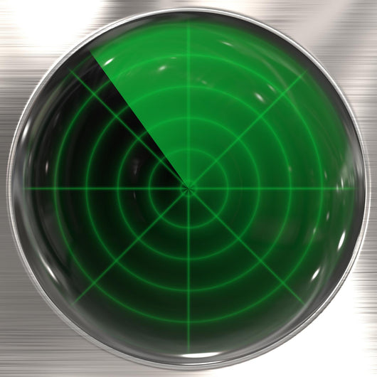 Vintage radar display Wall Mural