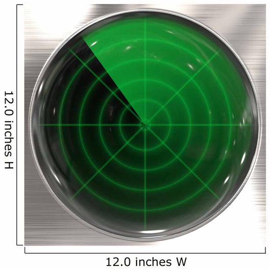 Vintage radar display Wall Mural