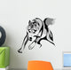 Vector Stylized Image of a Wolf Attacking Wall Decal