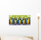 macaws sitting on log. Wall Mural