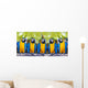 macaws sitting on log. Wall Mural