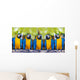 macaws sitting on log. Wall Mural